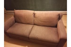 Bruine 2-persoonsbank