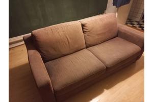 Bruine 2-persoonsbank