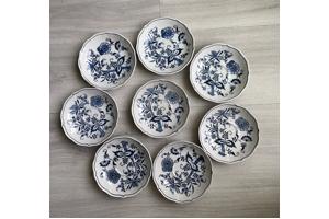 Vintage Blue Danube porseleinen bordjes