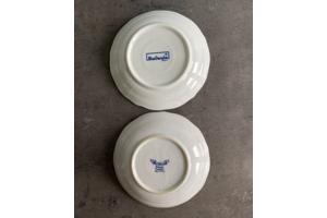 Vintage Blue Danube porseleinen bordjes