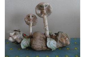 Zelf gemaakte Paddenstoelen