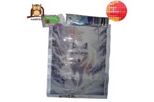 nr 23 Diamond Painting witte wolf 50x40cm (vierkant)