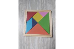 Lg-imports Houten Vormenpuzzel 12 Cm 7 Stukjes - Tangram