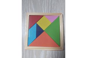 Lg-imports Houten Vormenpuzzel 12 Cm 7 Stukjes - Tangram