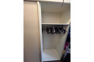 3-deurs kledingkast, hang & planken