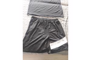 2 delige heren zomer set zwart grijs wit 3XL