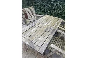 Teakhouten tuinset