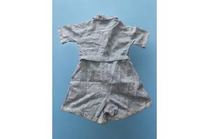 White Icy spijker playsuit maantjes blauw M/38