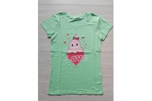 Glo-story t-shirt licht groen octopus love M