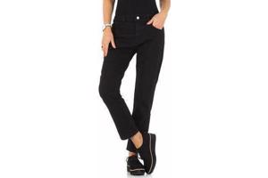 Jeans zwart met sier druk knopen S