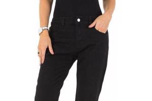 Jeans zwart met sier druk knopen S
