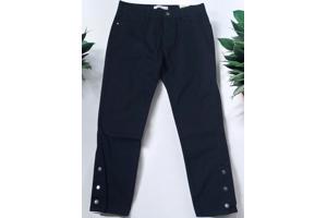 Jeans zwart met sier druk knopen S
