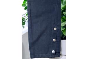 Jeans zwart met sier druk knopen S
