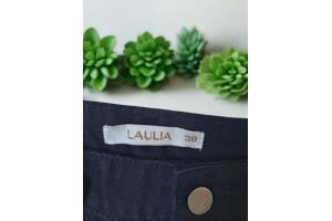 Jeans zwart met sier druk knopen S