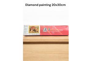 Diamond Painting set Leeuw met welpen 20x30cm