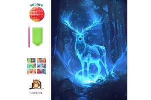 nr 59 Diamond Painting verlicht hert 50x40cm (vierkant)