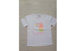 Glo-story t-shirt wit unicorn glitter lovers 164