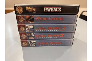 VHS Lethal weapon 1-3  pure lethal payback Mel Gibson