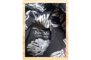 Just me 2 delige set top + wijde split broek zwart S/M 36/38