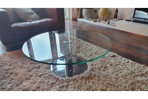Ronde glazen salontafel