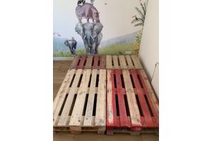 Pallets afmeting 2persoons bed (60 bij 80cm 4x) (120 bij 80cm 4x)