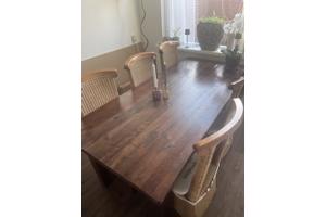 Eethoek met 6 stoelen