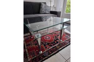 Leuke glazen salontafel GRATIS