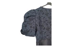 Sjieke satijnen jurk met kant L 40/42