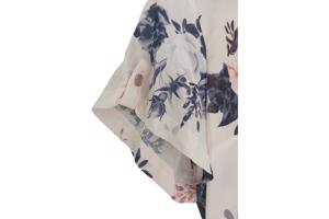 Metrofive bloemen shirt vhals lichtroze XL