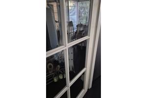 3 meranti deuren met facetglas