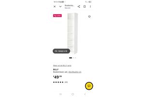 Boekenkast wit Smal en hoog Billy Ikea