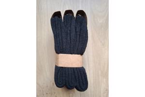 3 Paar Dunne Alpaka Wollen Sokken Maat 43-47 (Zwart)