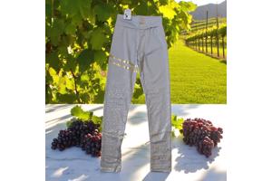 Legging grijs goud glitter S/M