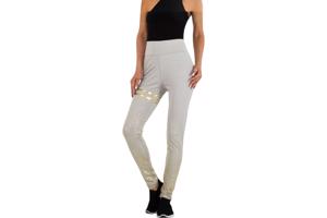 Legging grijs goud glitter S/M