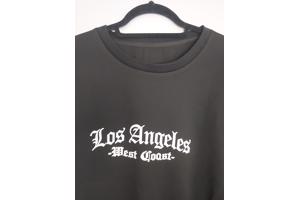 2 delige heren set Los Angeles zwart wit 3XL