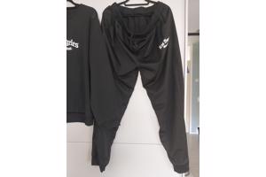 2 delige heren set Los Angeles zwart wit 3XL