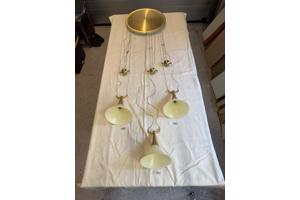 Lamp met Alabaster kelken