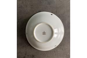 Vintage porseleinen bord en schaal