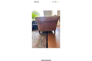bankstoel / loveseat - mosterd geel