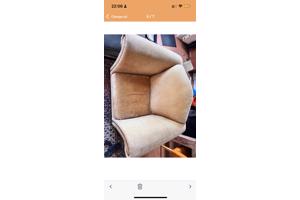 bankstoel / loveseat - mosterd geel