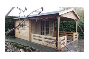 NIEUW Blokhut 3830L met terras.