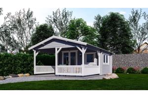 NIEUW LUXE BLOKHUT MET TERRAS 4x3+3