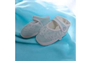 Junior Joy Babyschoenen Newborn Meisjes Lichtblauw/wit Met K