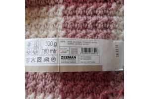 Promo acrylwol van Zeeman donker en licht oudroze gezocht