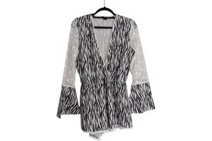 Playsuit zebra print en kant M