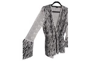 Playsuit zebra print en kant M