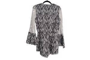 Playsuit zebra print en kant M