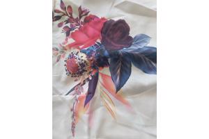 Metrofive bloemen shirt vhals lichtroze XL/42