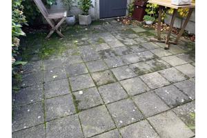 Stoeptegels +/- 18m²