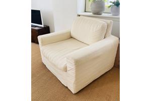 Relaxfauteuil – stevig frame, opnieuw te bekleden